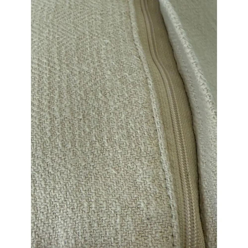 World Market Cotton Pillow Cover 20x20 Neutral Texture Organic Modern Home Decor